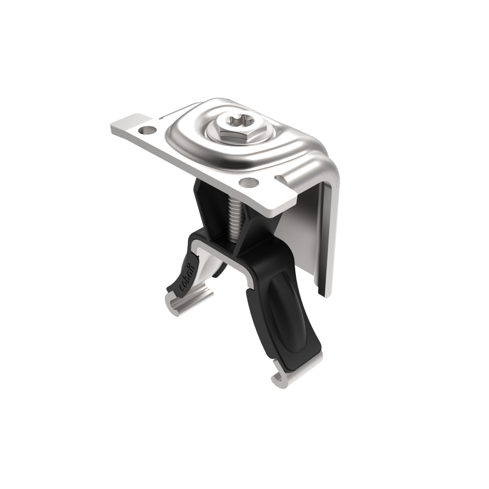 Cobalt Eindklem 35mm, blank