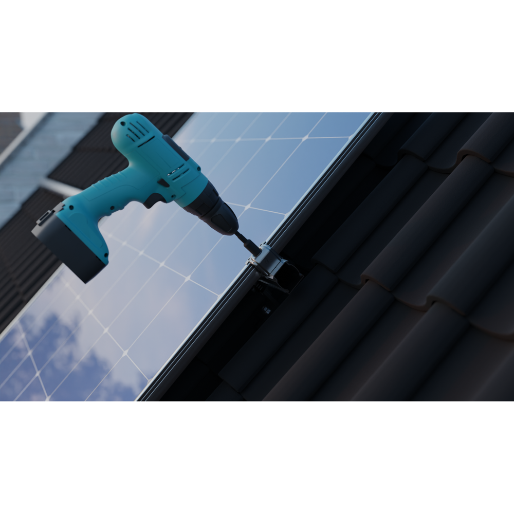 Cobalt Eindklem 35mm, blank