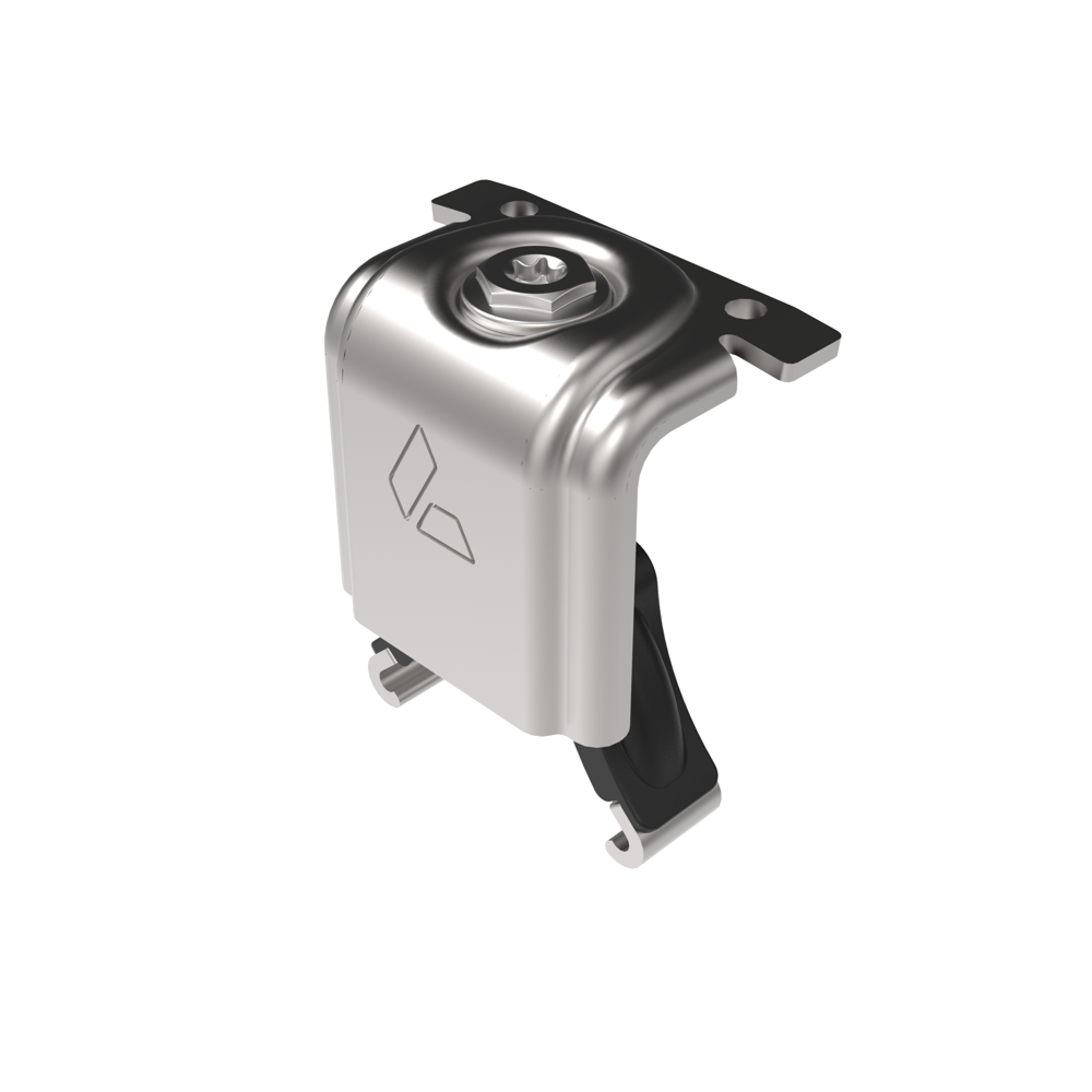 Cobalt Eindklem 35mm, blank